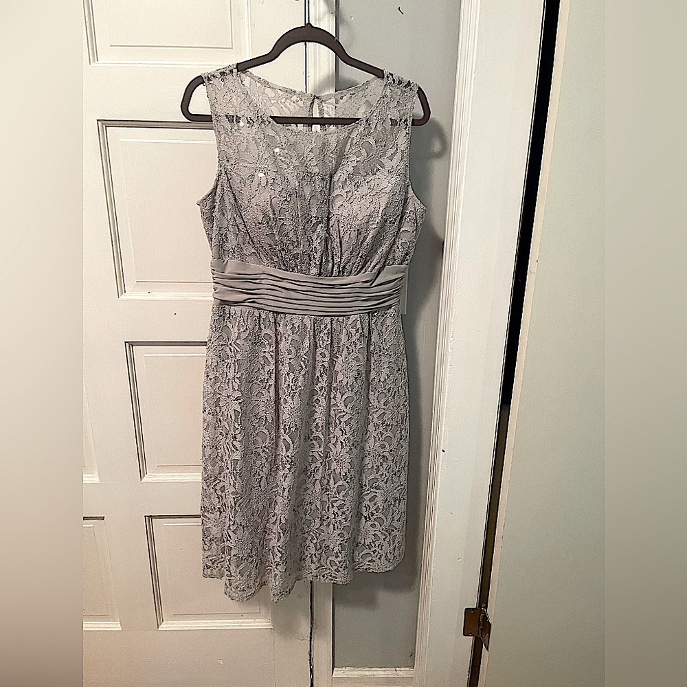 Melrose Gorgeous silver/grey dress with sequins. Perfect for an evening out.